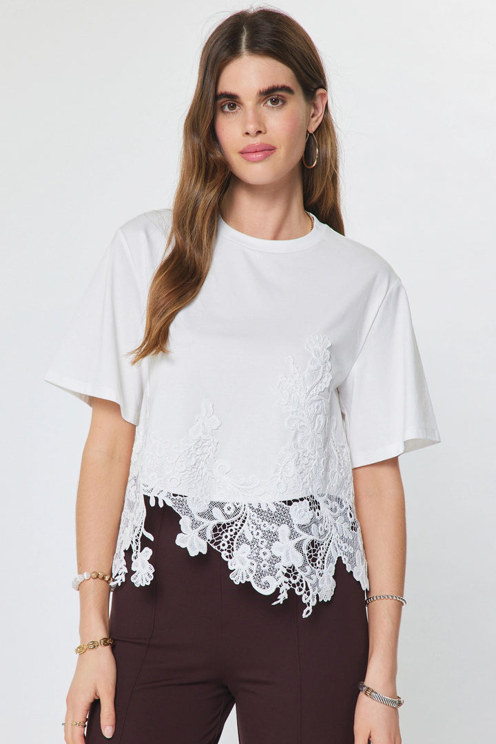 Lace Trim Tee