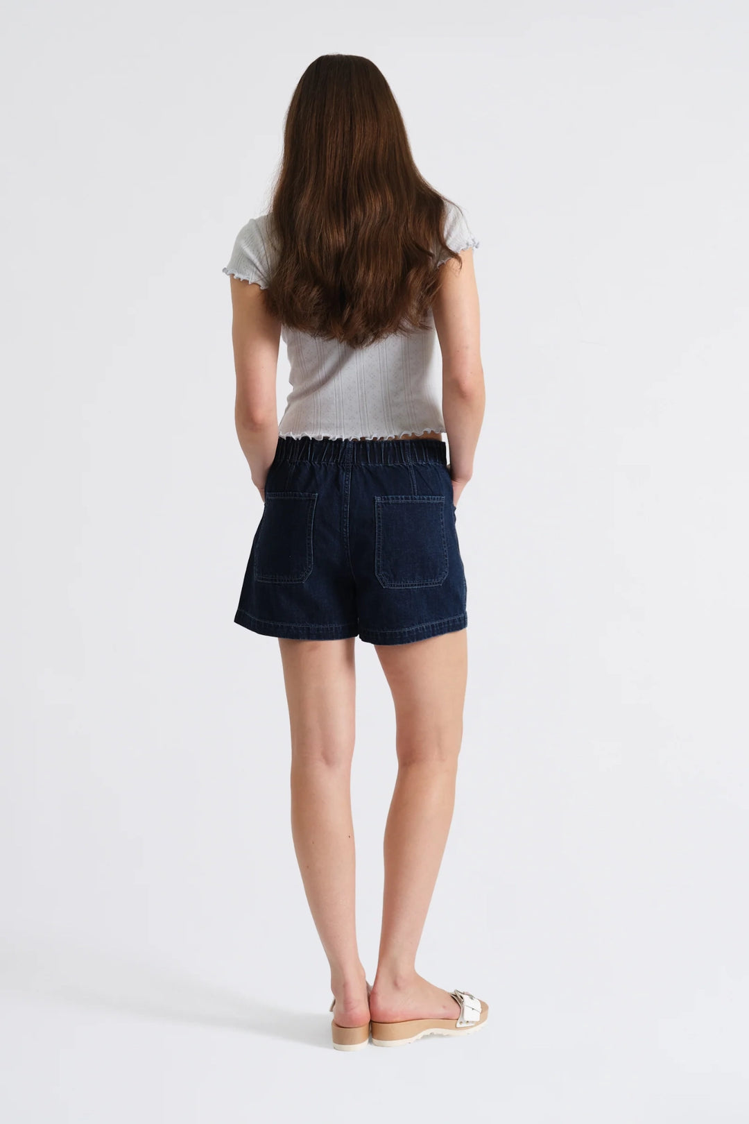 Catalina Drawstring Denim Short