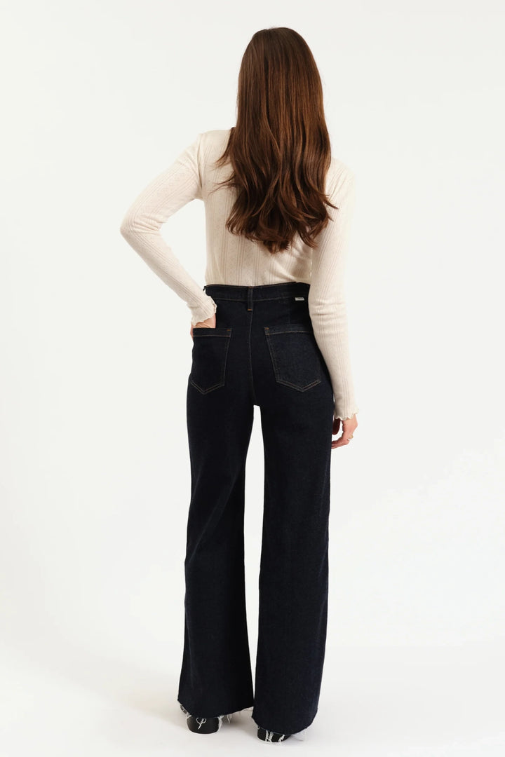 Far Out Wide Leg Pocket Jean