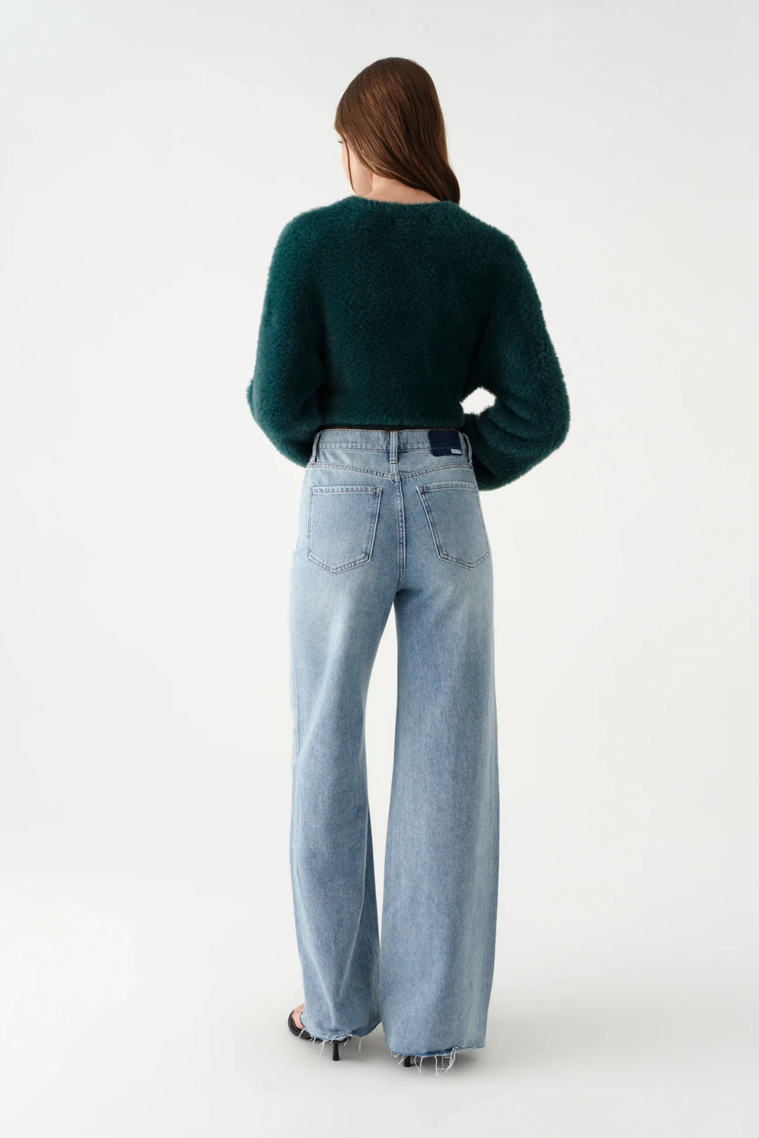 Far Out Studded Wide Leg Jean