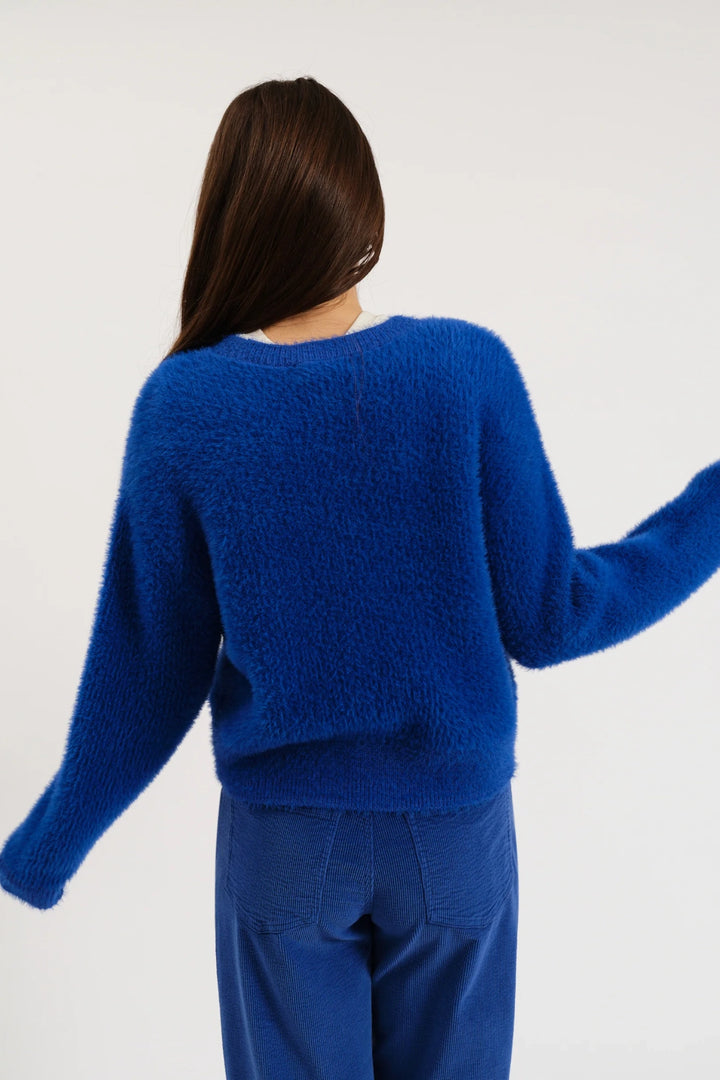 Fuzz Crewneck  Sweater