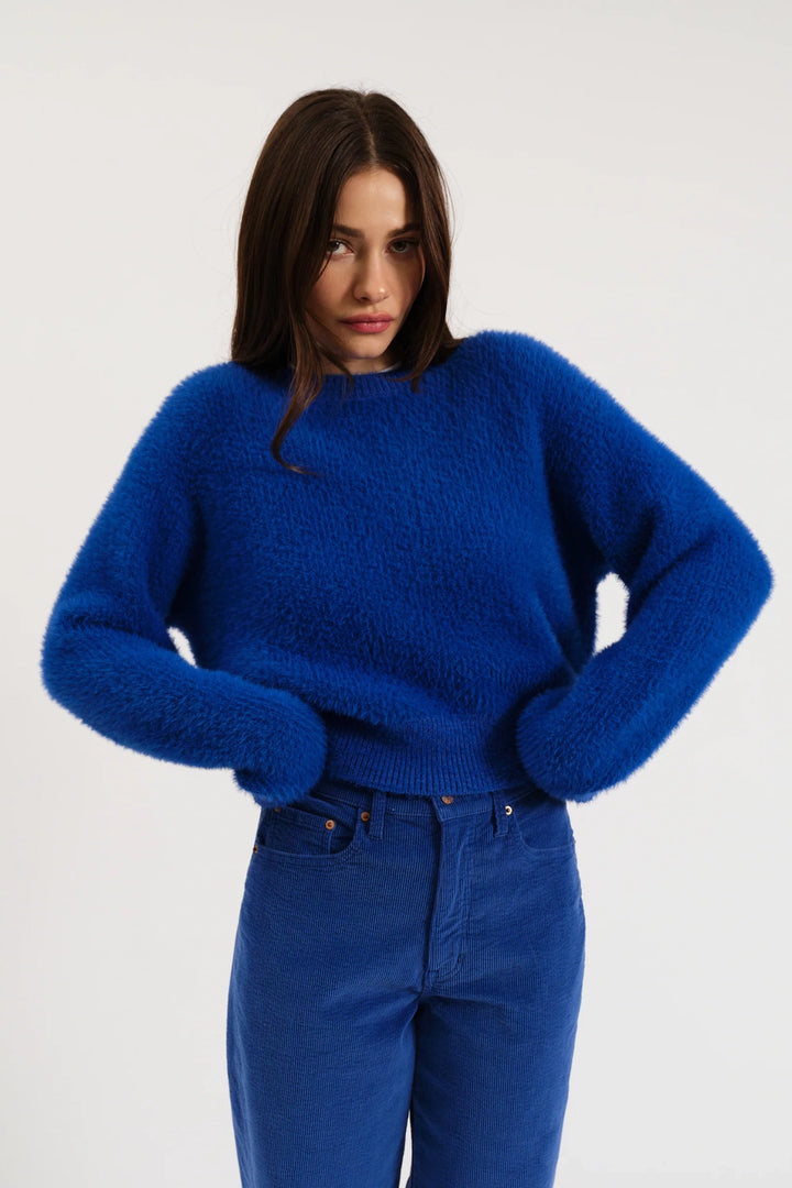 Fuzz Crewneck  Sweater