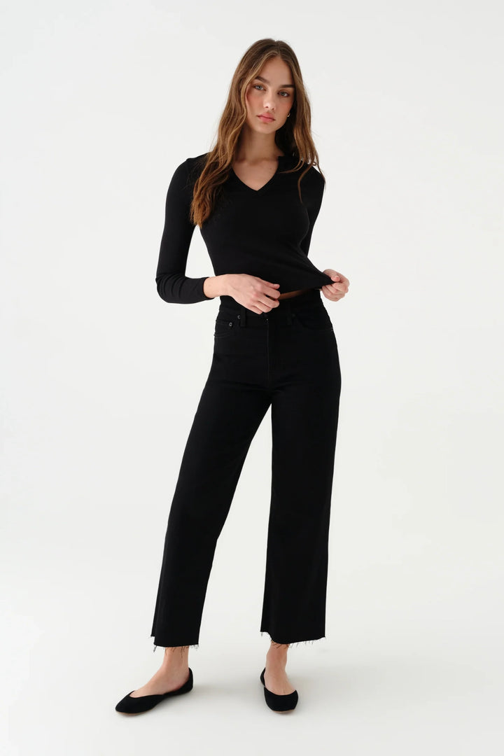 Pleaser High Rise Wide Ankle Jean