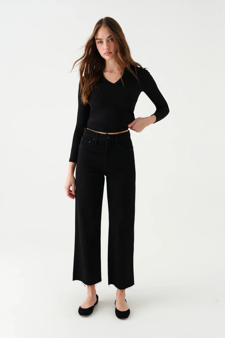Pleaser High Rise Wide Ankle Jean