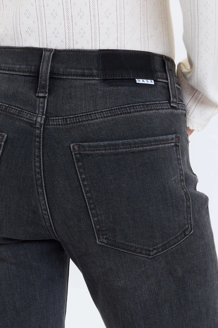 Rebel Ankle Mid Rise Straight Jean