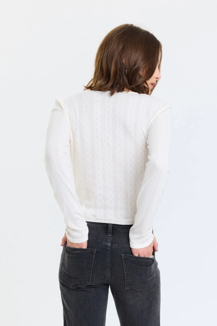 Stargazer Pointelle Cardigan Top