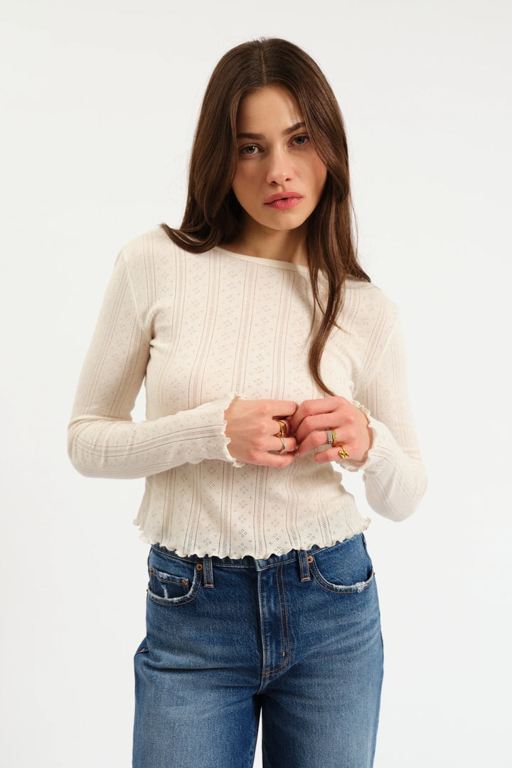 Waverly Pointelle Tee