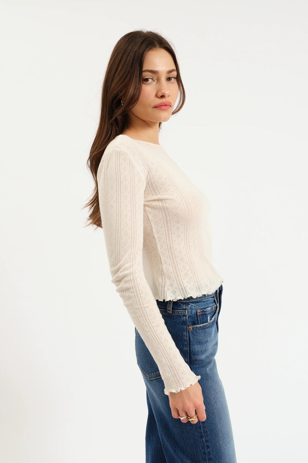 Waverly Pointelle Tee