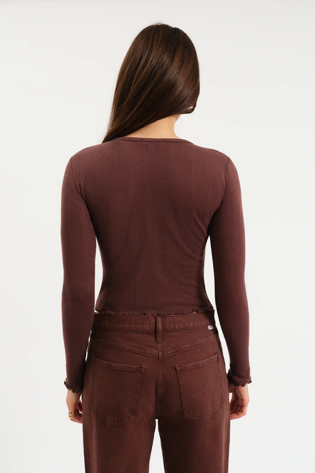 Waverly Pointelle Crewneck