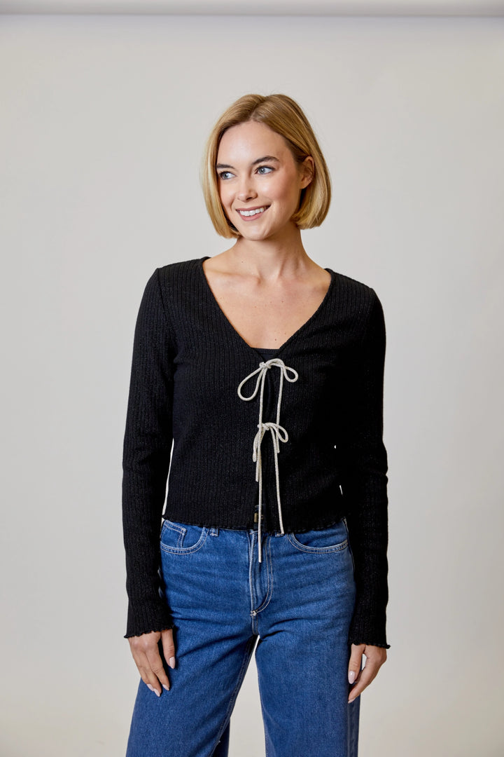 Crystal Bow Cardigan