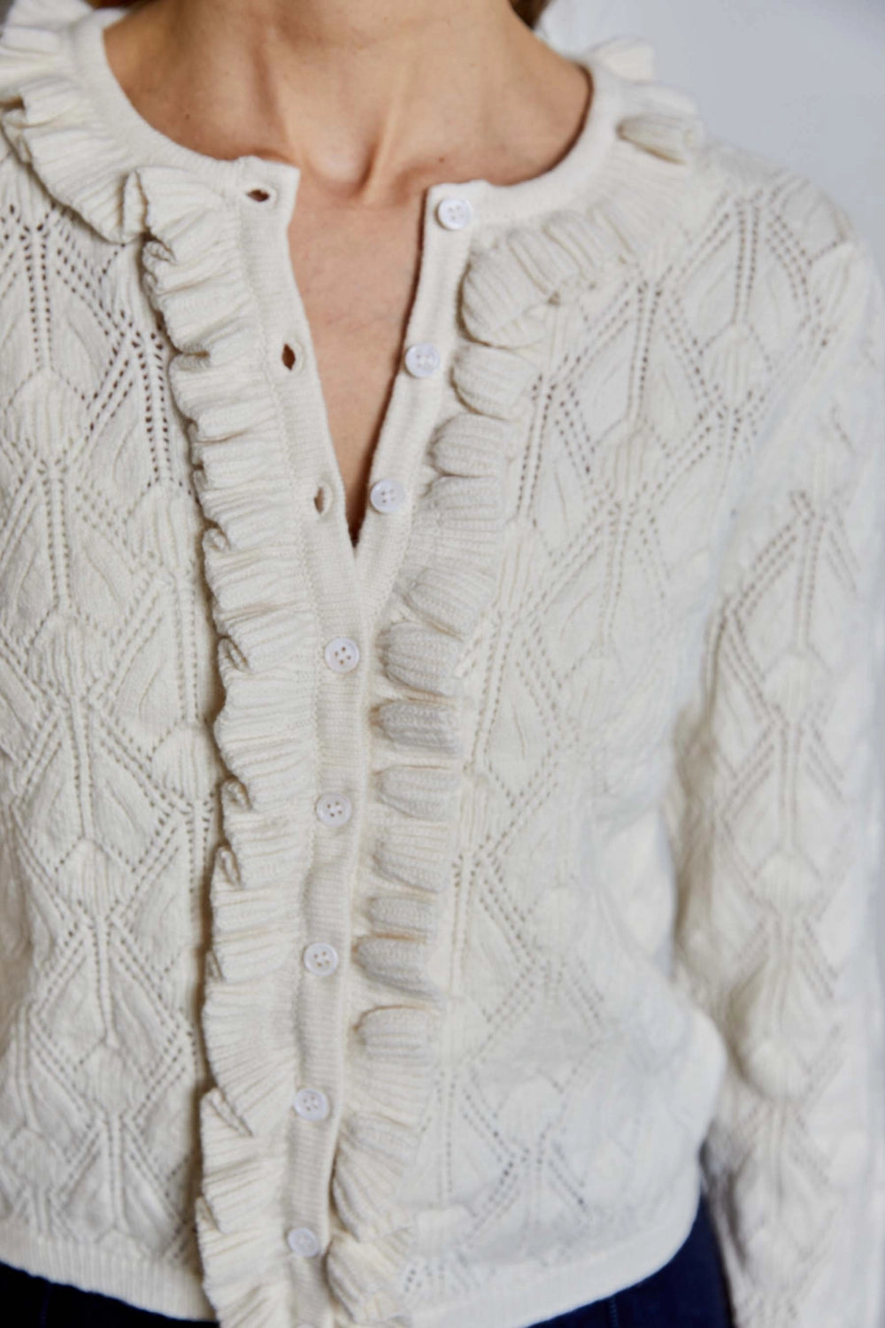 Eleanor Ruffle Cardigan