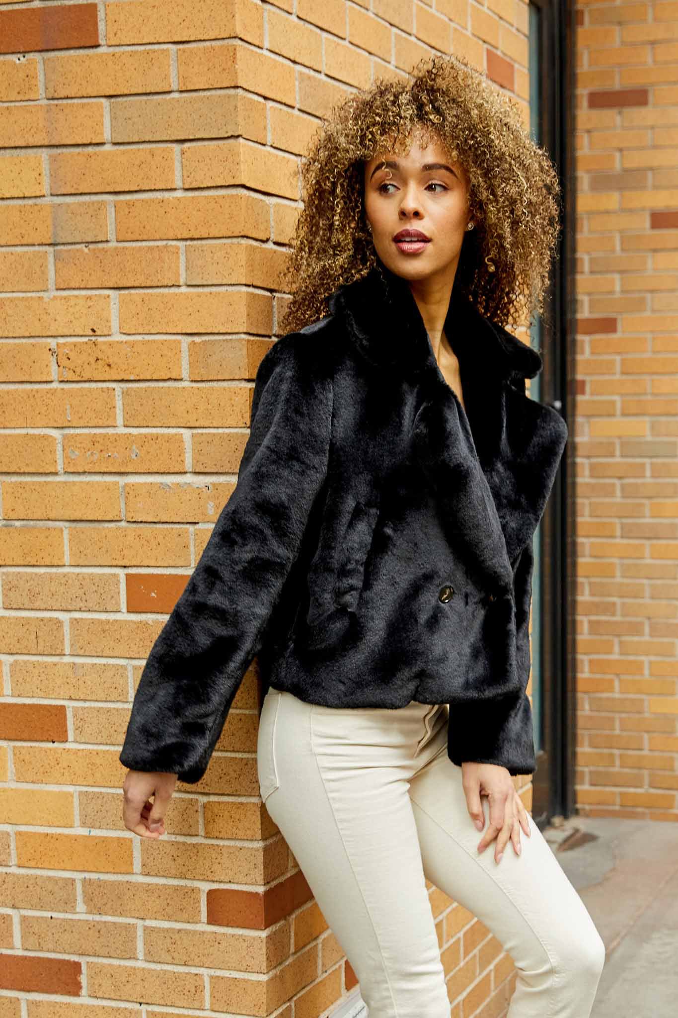 Ophelia Faux Fur Jacket – Clothesline Clothing Co.