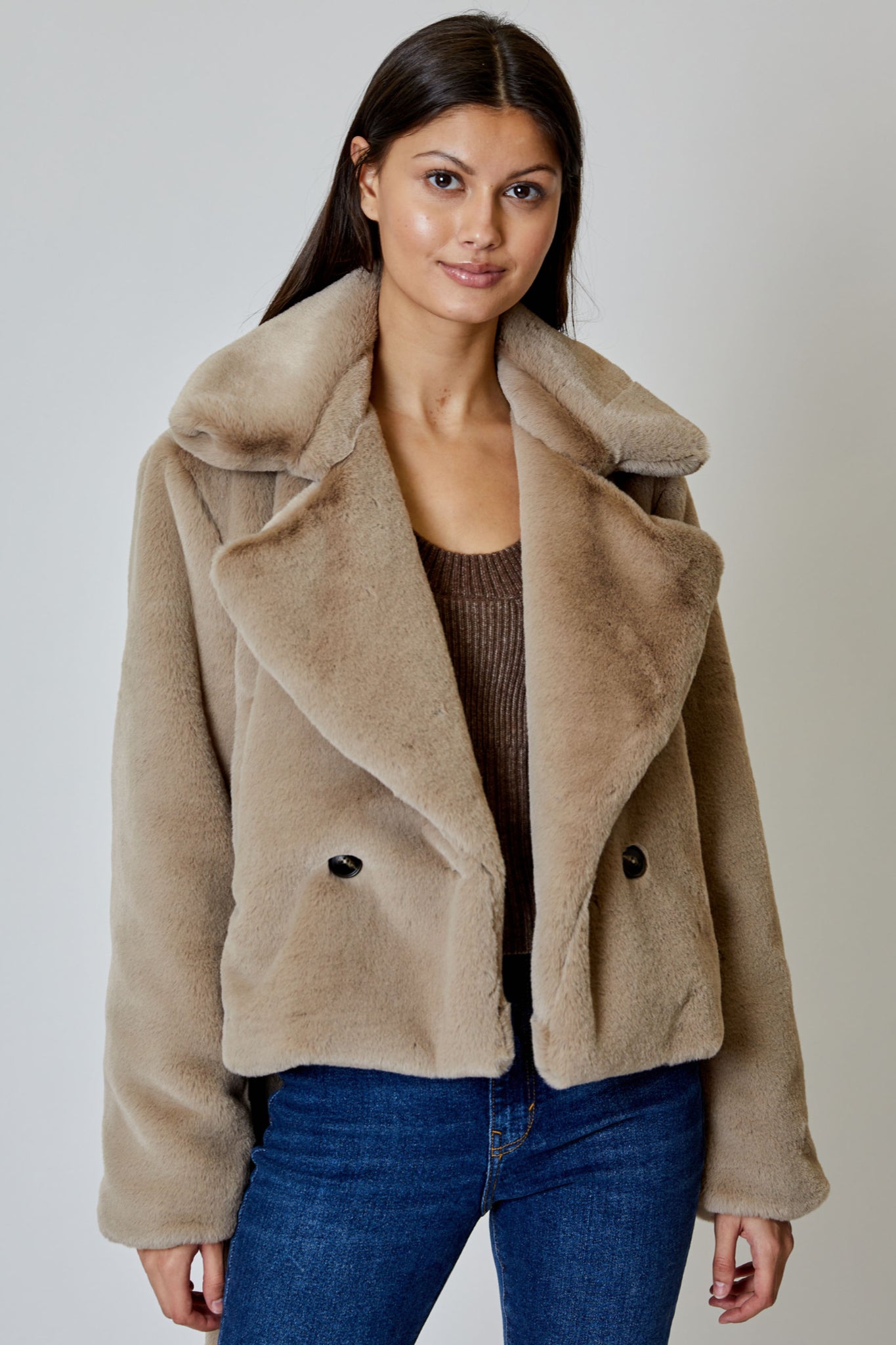 Ophelia Faux Fur Jacket – Clothesline Clothing Co.