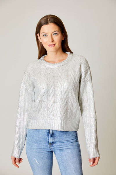 Foil Crew Neck Sweater