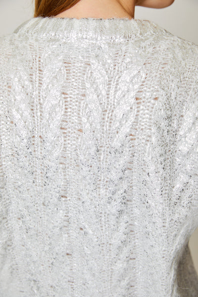 Foil Crew Neck Sweater