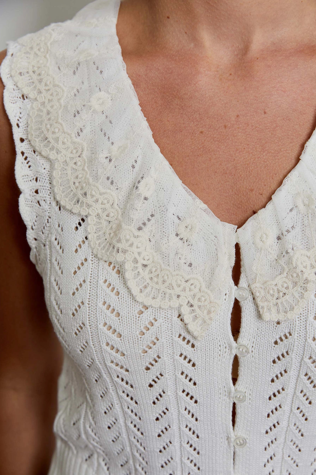Lace Trim Sweater