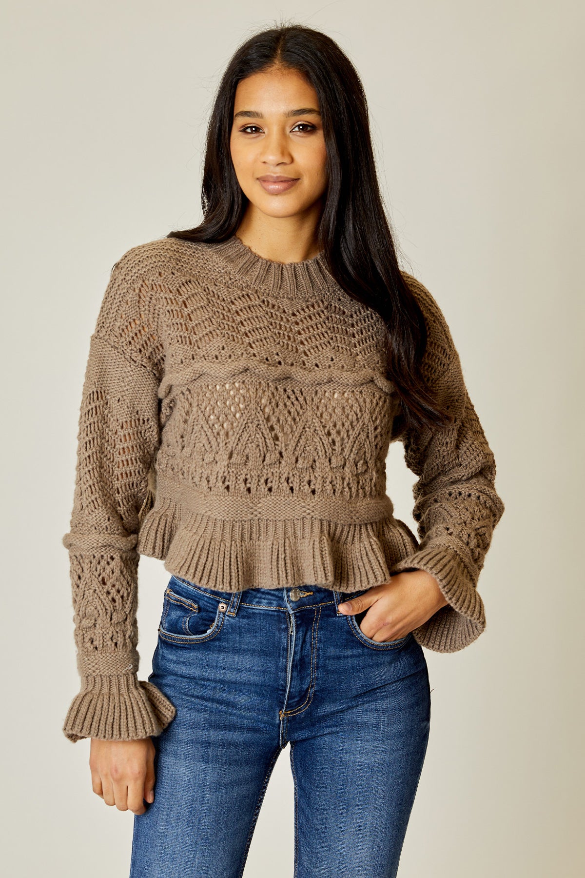 Peplum Boxy Sweater
