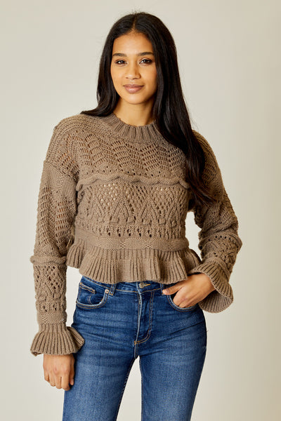 Peplum Boxy Sweater