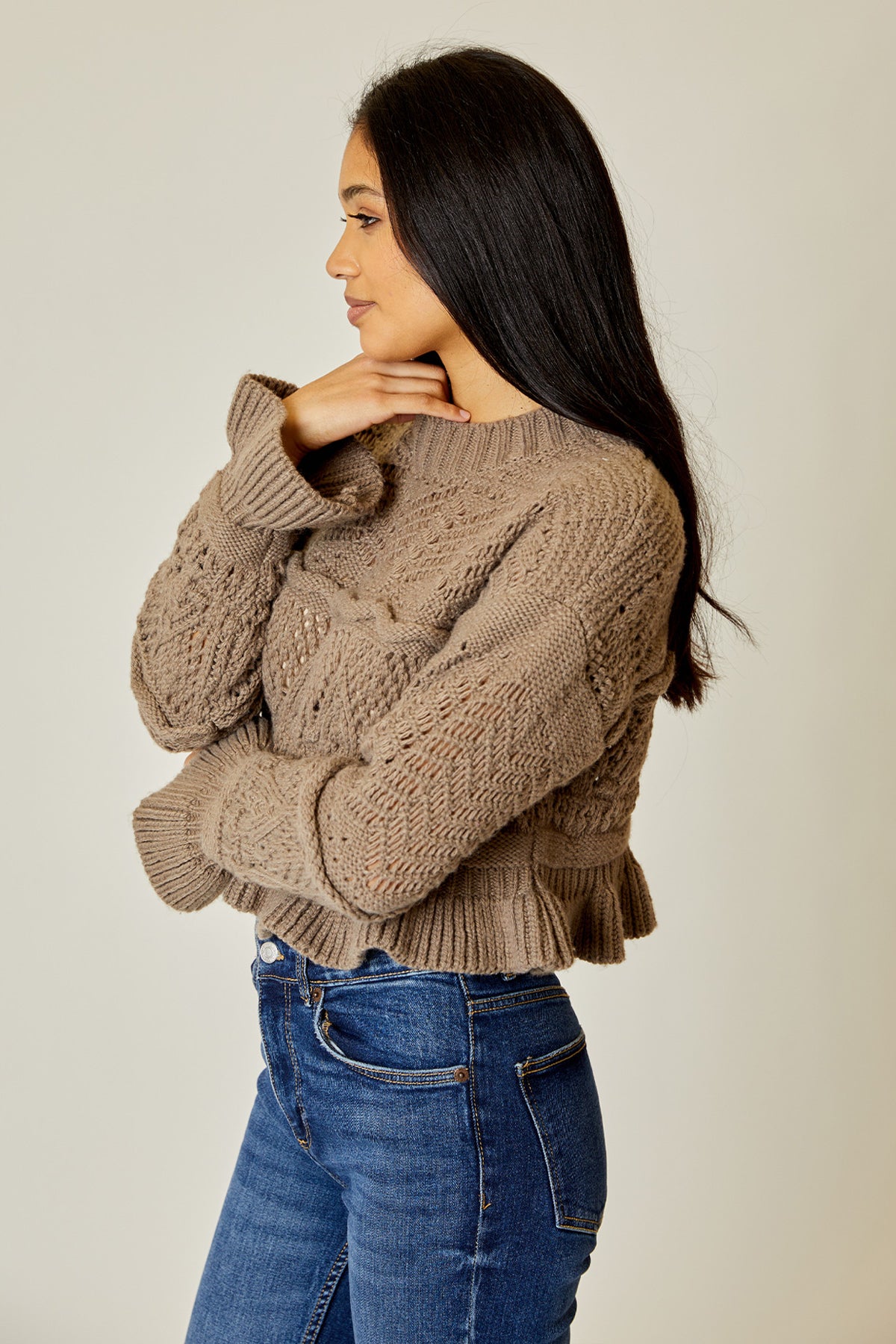 Peplum Boxy Sweater