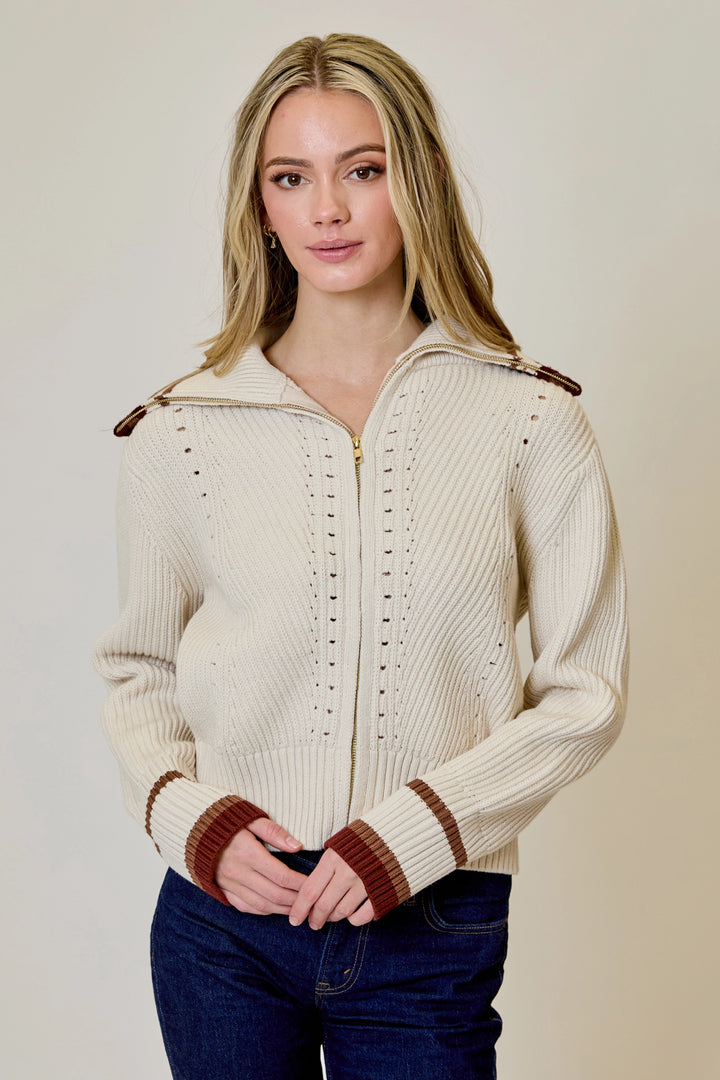Zipper Cardigan