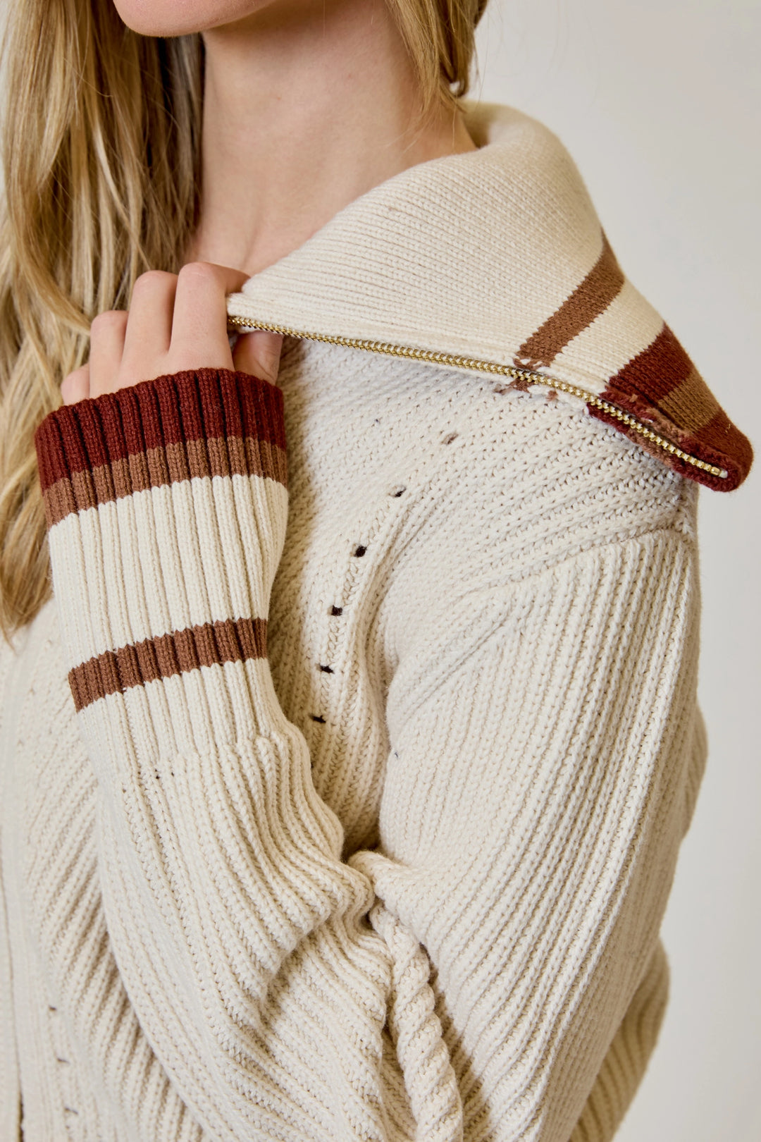 Zipper Cardigan