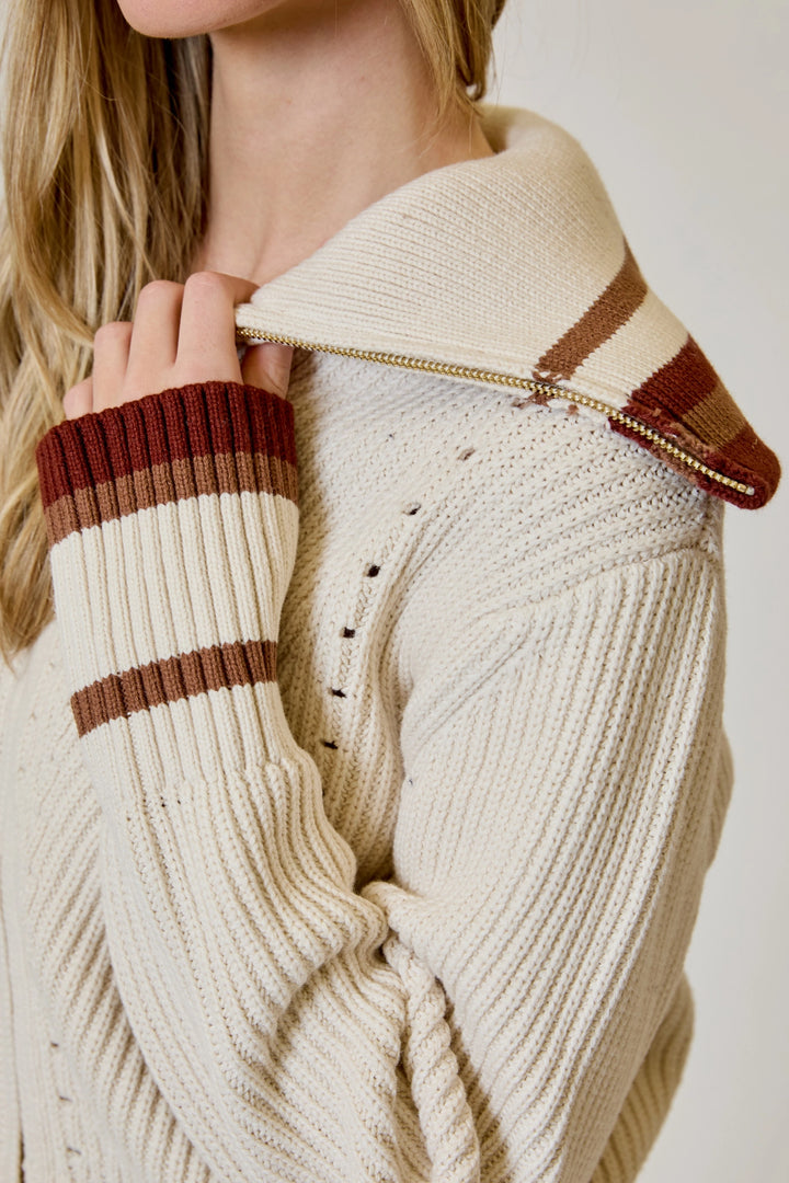 Zipper Cardigan