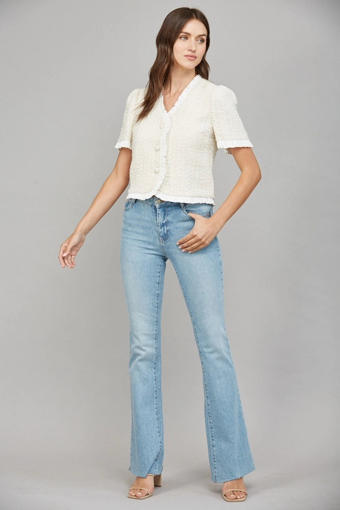 Short Sleeve Tweed Jacket – Clothesline Clothing Co.