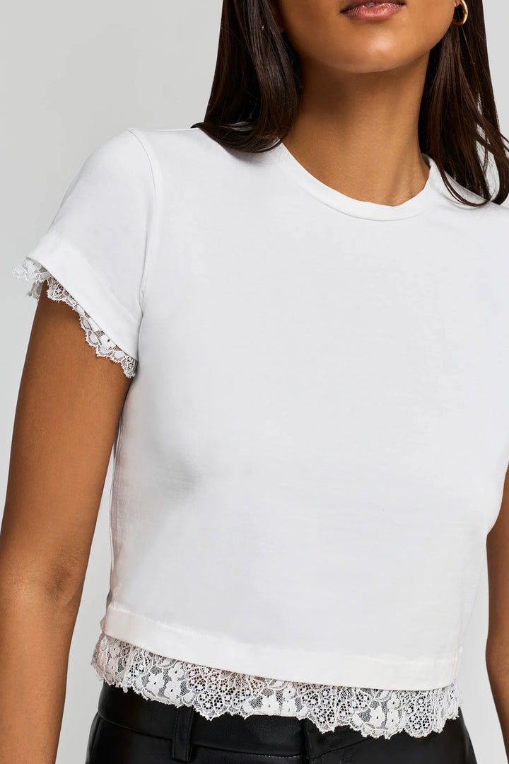 Christella Lace Trim Tee