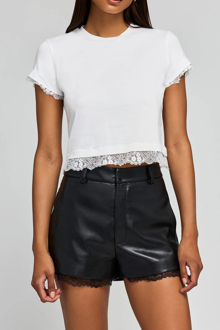 Christella Lace Trim Tee