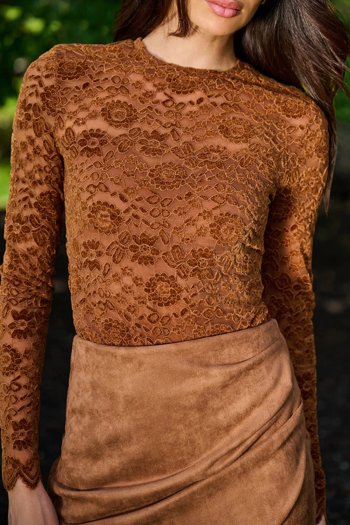 Gracie Burnout Velvet Top