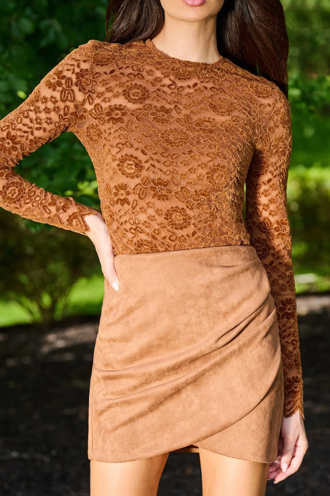 Gracie Burnout Velvet Top