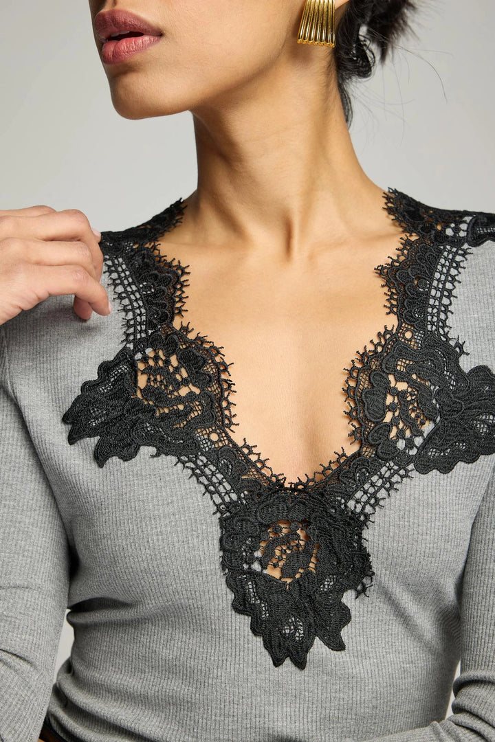 Lady Lace Combo Top