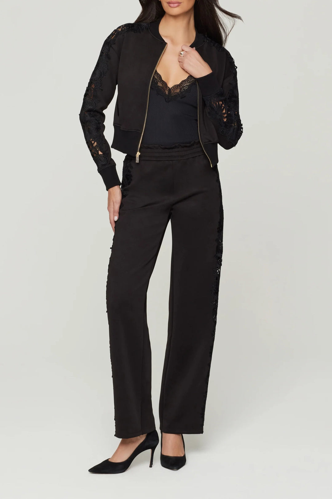 Melanie Lace Combo Bomber