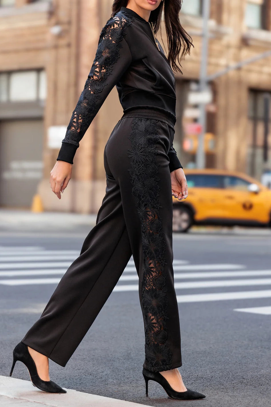 Melanie Lace Combo Bomber