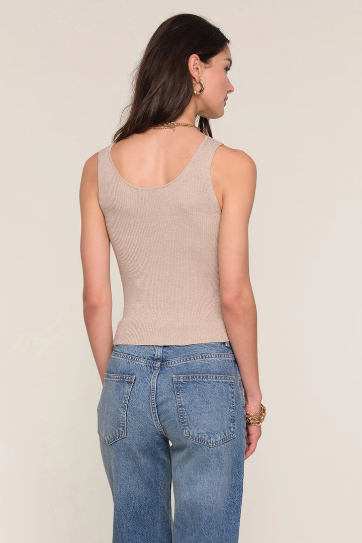 Indra Lurex Rib Tank