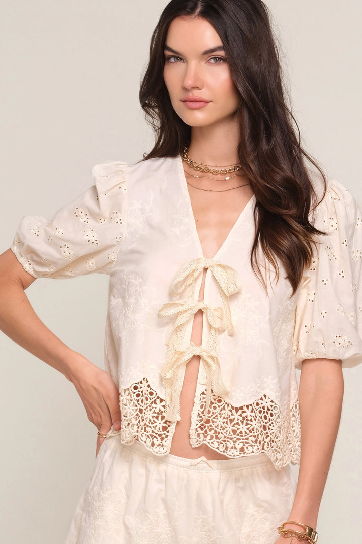 Janna 2 Piece Lace Trim Set