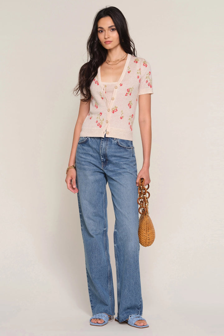 Jodene Cherry Cardigan