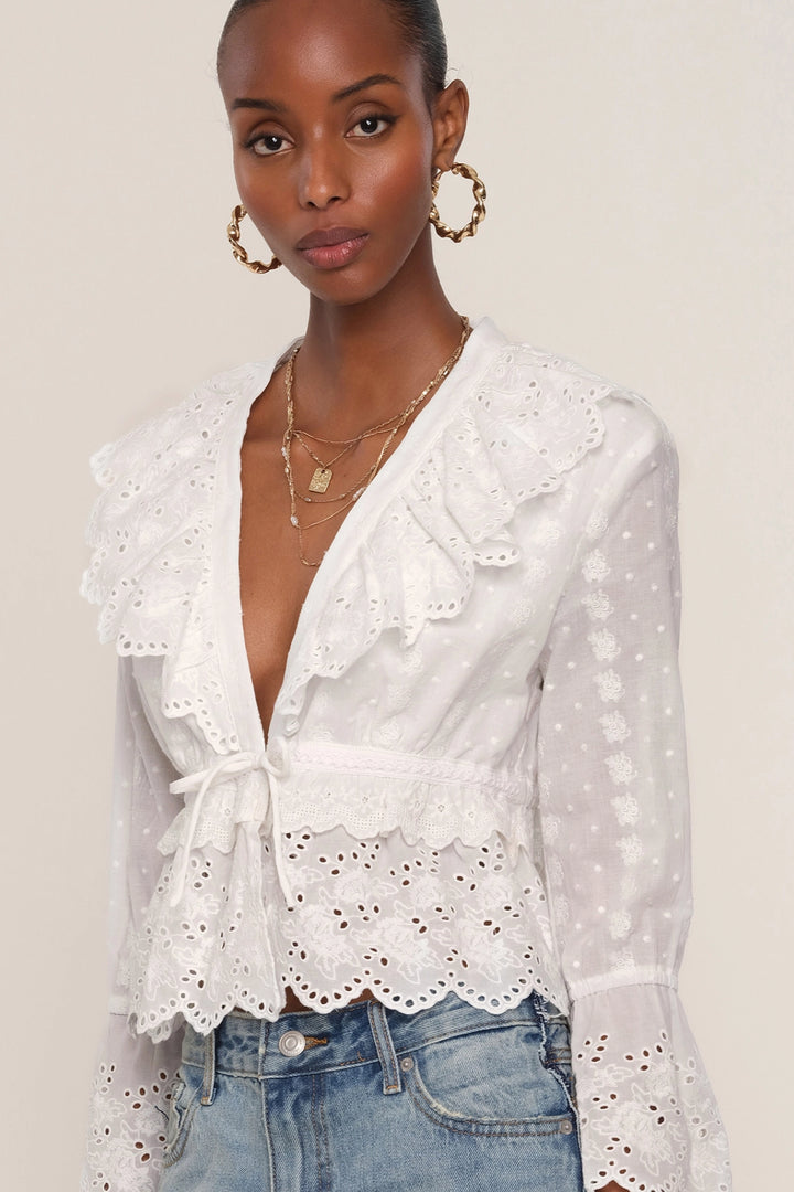 Meadow Eyelet Top