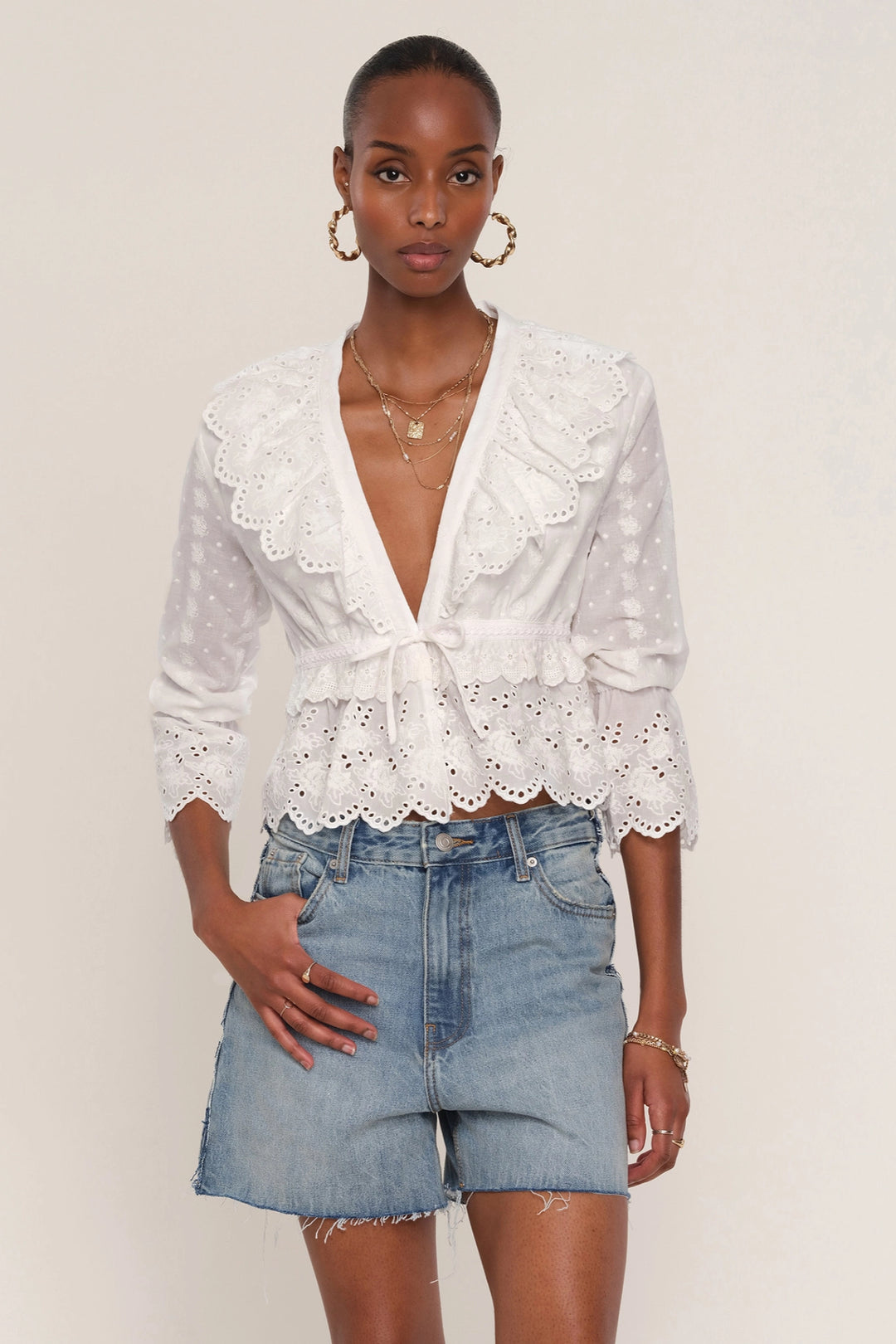 Meadow Eyelet Top