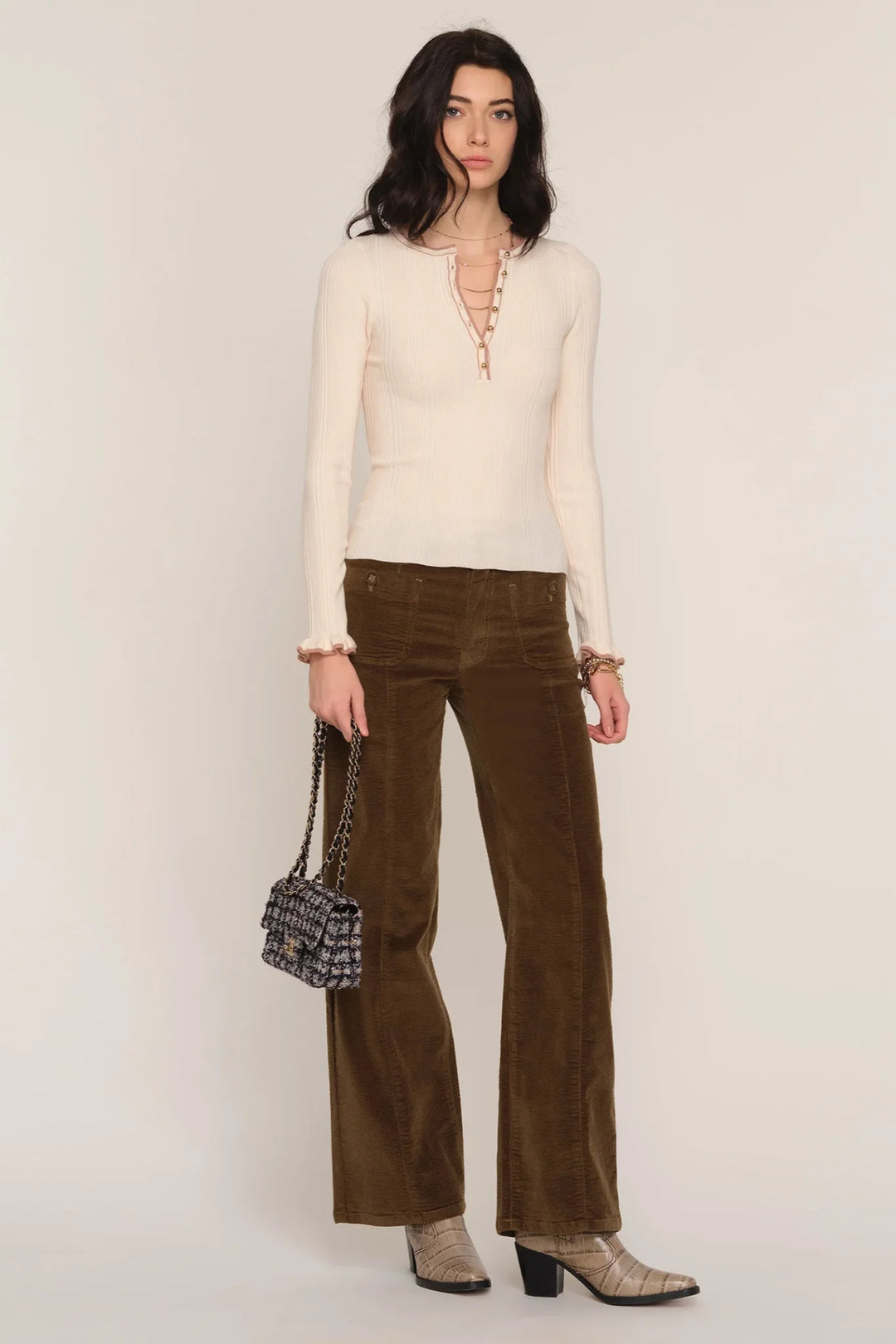 Pine Button Top