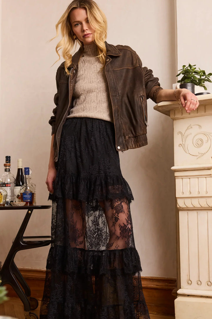 Sylvie Lace Long Skirt