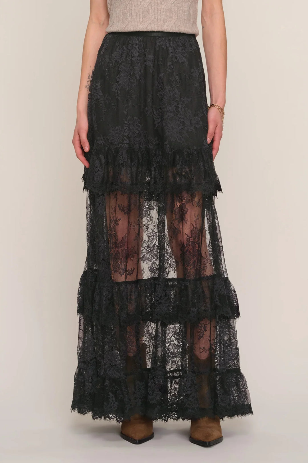 Sylvie Lace Long Skirt