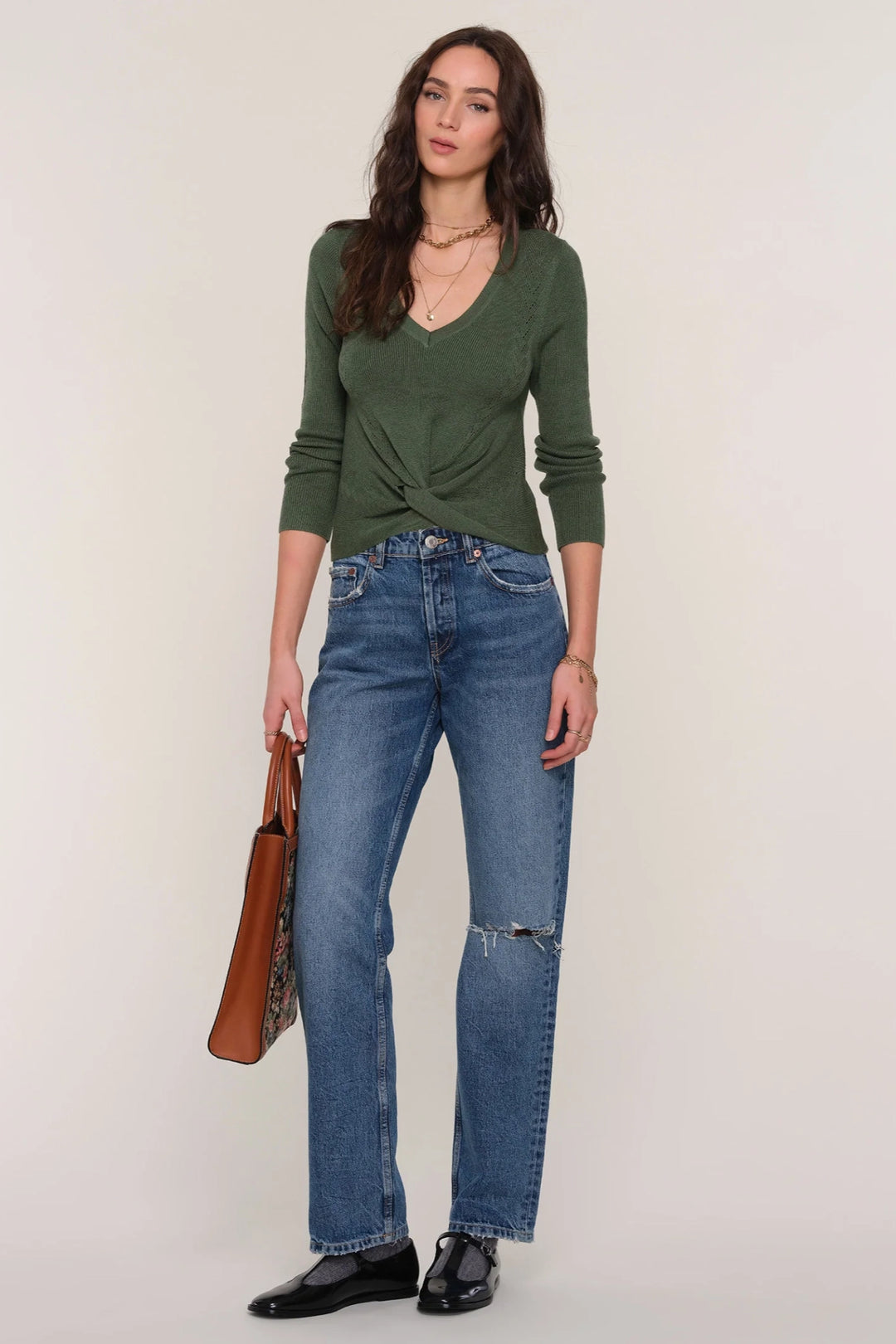 Zazie V Neck Sweater