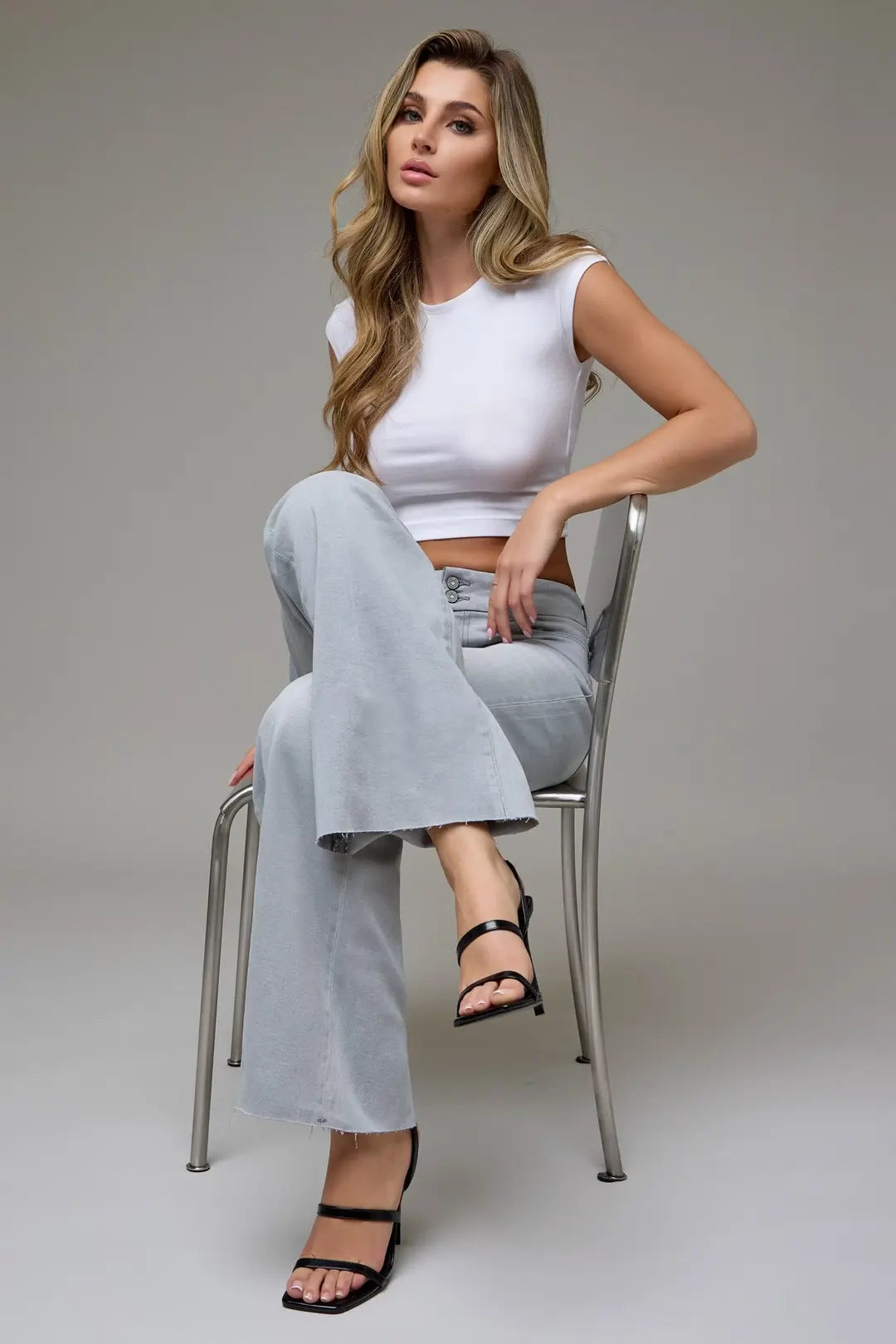 Double Waistband Bootcut Jean