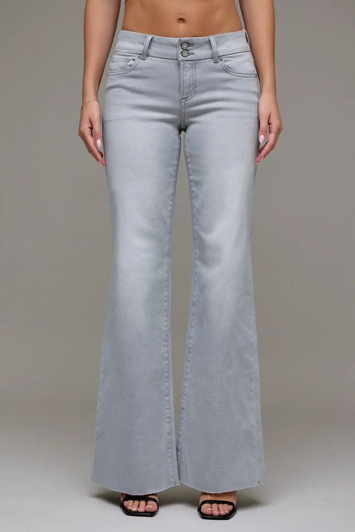 Double Waistband Bootcut Jean