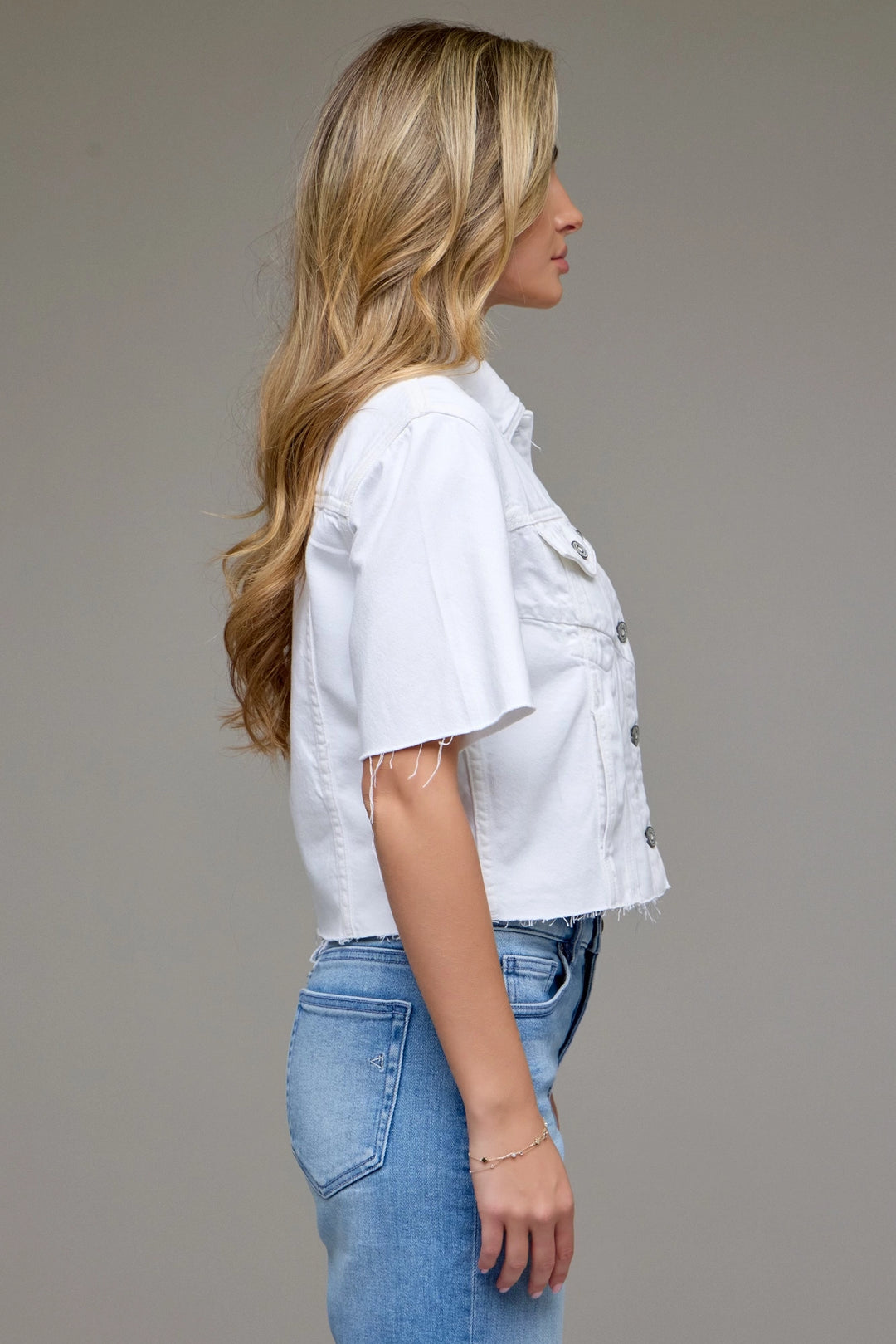 Short Sleeve Denim Jacket