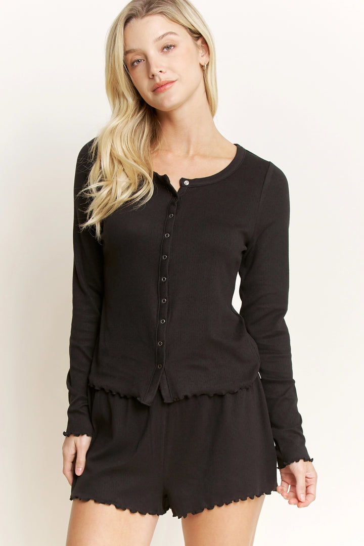 Blissful Long Sleeve Shortie Set