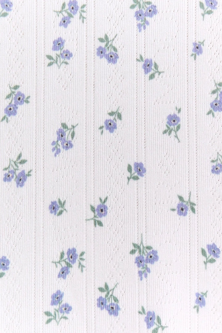 Blissful Tank Shortie Set in Ivory Ditsy