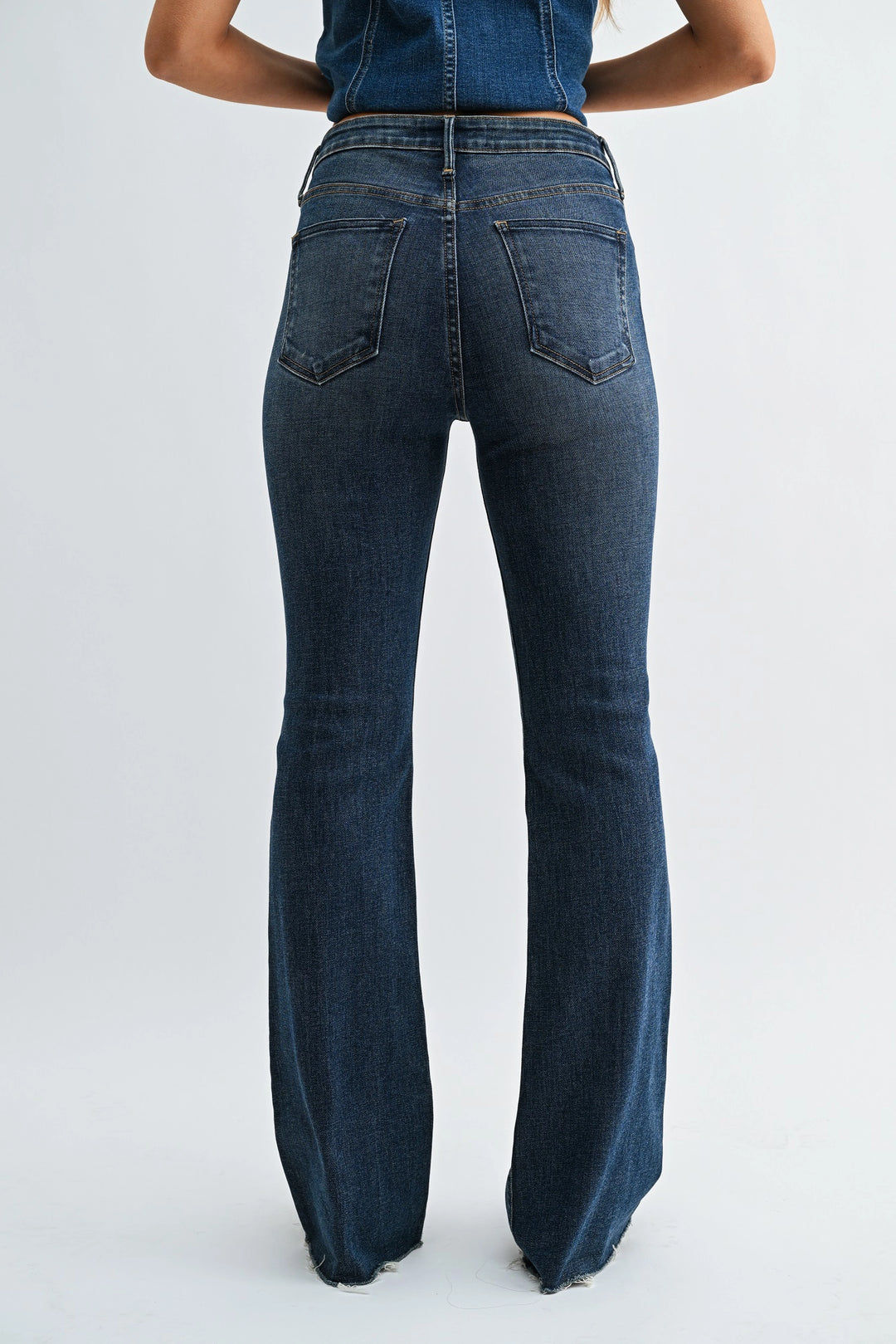 High Rise Scissor Cut Bootcut