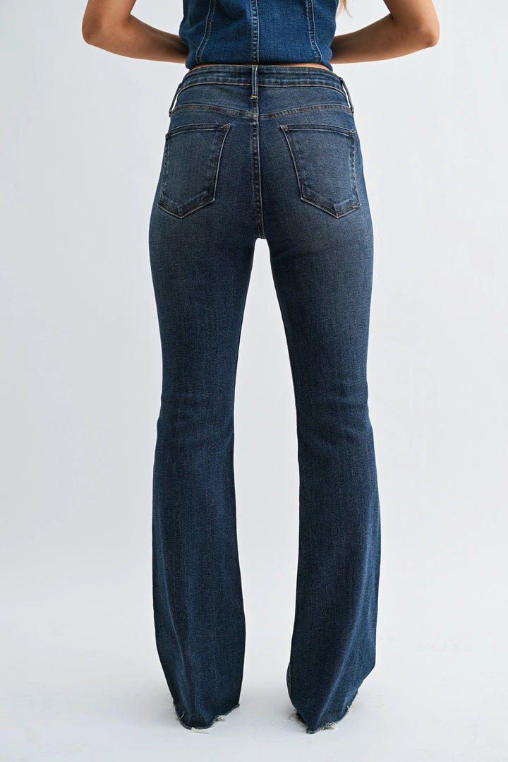 High Rise Scissor Cut Bootcut